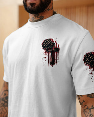 Stand For The Flag Kneel For The Cross Men's All Over Print Shirt - Tltw2005265