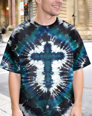 Tie Dye Cross Men's All Over Print Shirt - Yhhn1912252