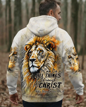 I Can Do All Things Through Christ Lion Cross Men's All Over Print - Tltw2404264