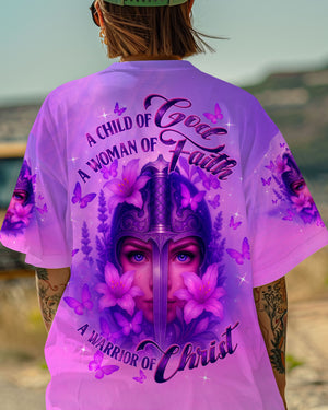 A Child Of God A Woman Of Faith Warrior Women's All Over Print Shirt - Tltw2107253