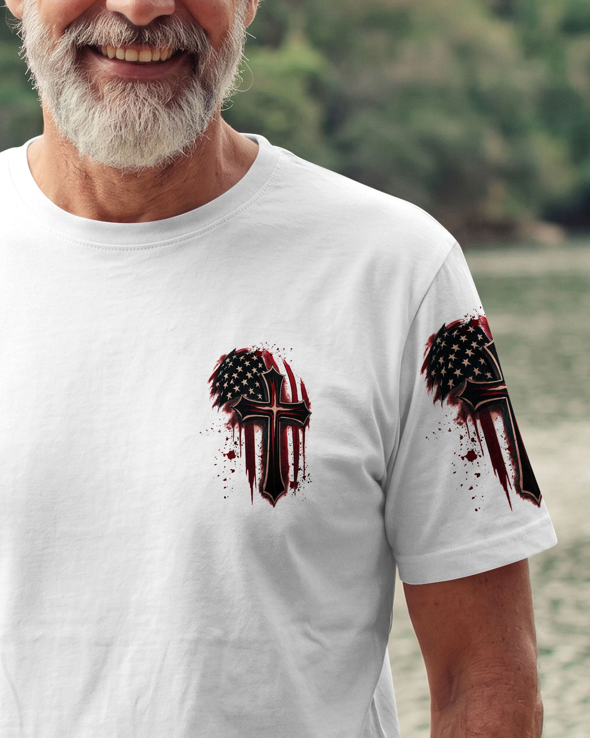 Stand For The Flag Kneel For The Cross Men's All Over Print Shirt - Tltw2005265