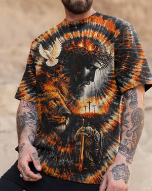 Lion Jesus Swirl Men's All Over Print Shirt - Tlnt0502262