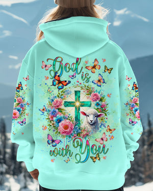 God Is With You Lamb Women's All Over Print Shirt - Tlnt1501252