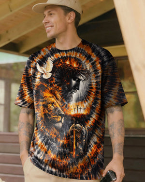 Lion Jesus Swirl Men's All Over Print Shirt - Tlnt0502262