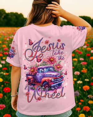 Jesus Take The Wheel Women's All Over Print Shirt - Tlnt2406251
