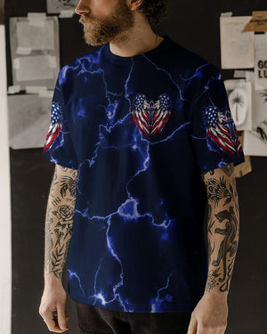One Nation Under God Cross Wings Men's All Over Print Shirt - Tlhg1703261