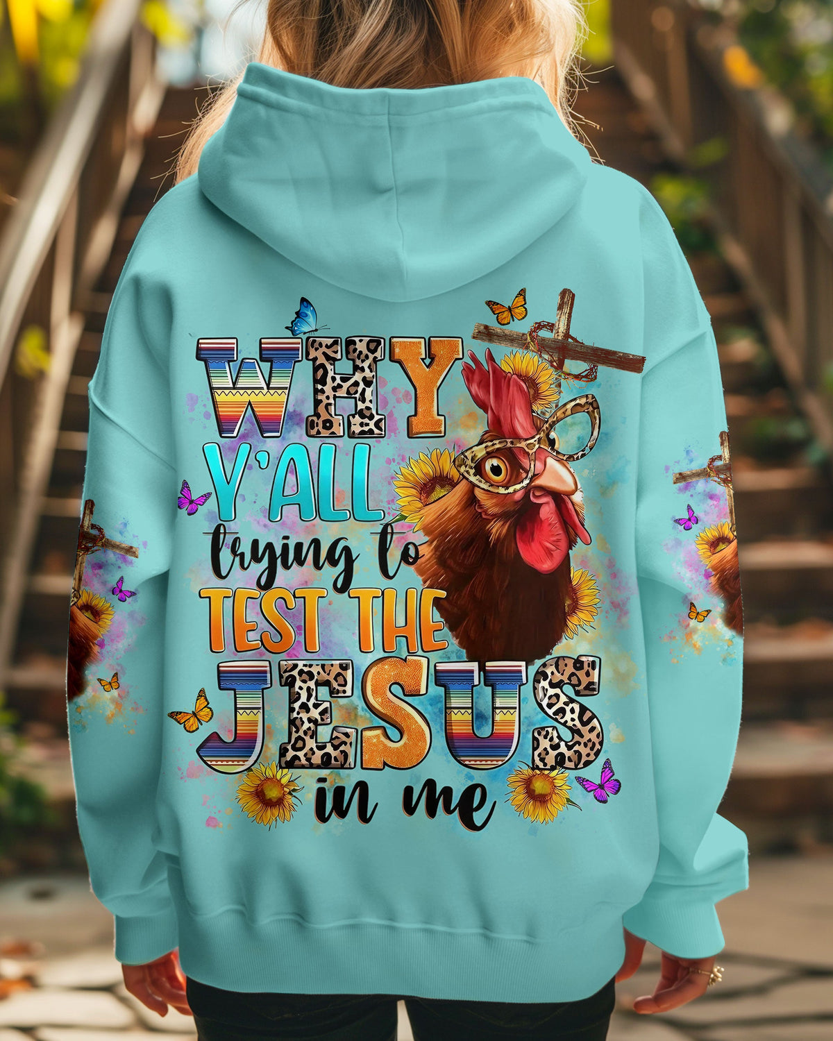 Why Y'all Trying To Test The Jesus In Me Women's All Over Print Shirt - Yhln2708242