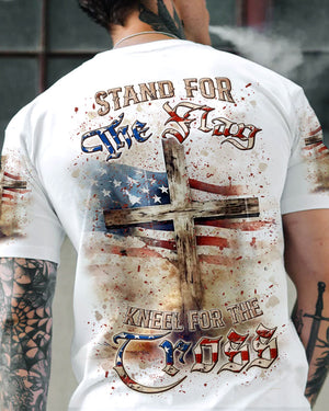 Stand For The Flag Kneel For The Cross Men's All Over Print Shirt - Yhln1206241