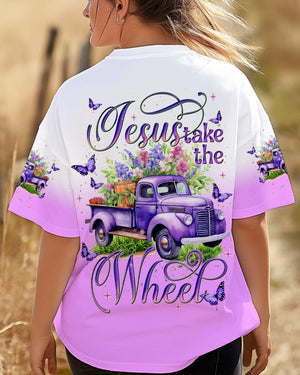 Jesus Take The Wheel Women's All Over Print Shirt - Tlnt2203252