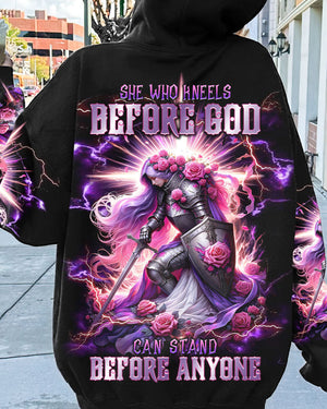 She Who Kneels Before God Women's All Over Print Shirt - Tlnt2410234