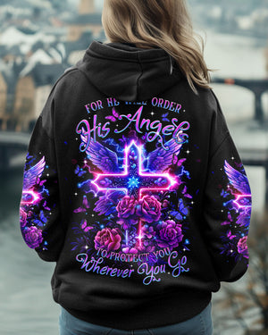 For He Will Order His Angels Women's All Over Print Shirt - Tltr1412242
