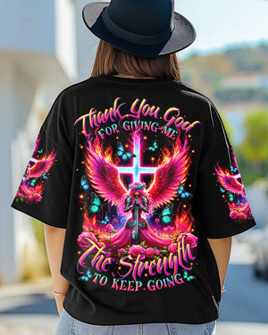 Thank You God Jesus Warrior Women's All Over Print Shirt - Tltr1705253