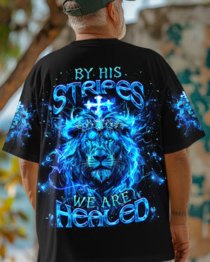 By His Stripes We Are Healed Lion Men's All Over Print Shirt - Tlnt2803252