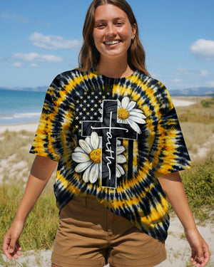 Daisies Cross Swirl Women's All Over Print Shirt - Tltw2302261