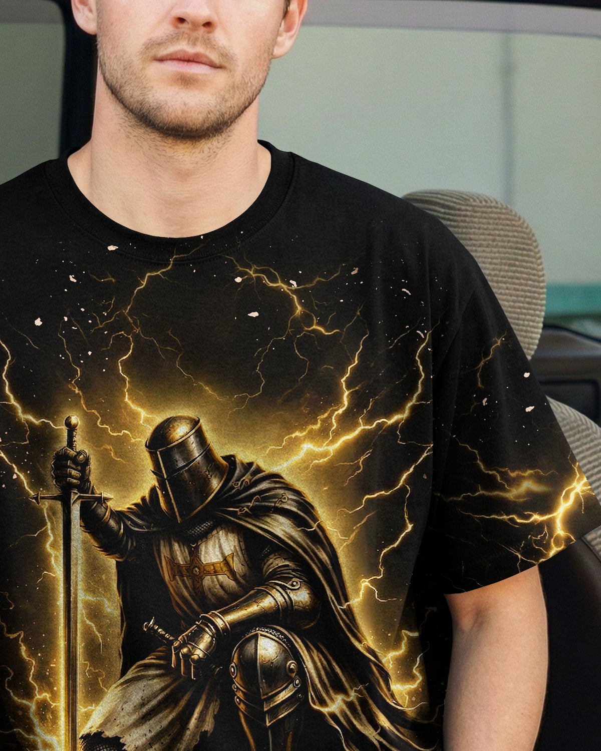Let Your Faith Be Bigger Than Your Fear Warrior Men's All Over Print Shirt - Tlnt0704263