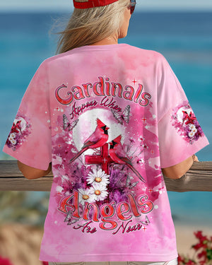 Cardinals Appear When Angels Are Near Women's All Over Print Shirt - Tlnt1203251