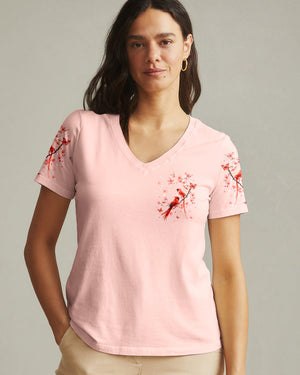 Those We Love Don’t Go Away Cardinal Women's All Over Print Shirt - Tlhg1604263