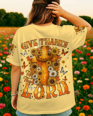 Give Thanks To The Lord Autumn Women's All Over Print Shirt - Tlnt3007254