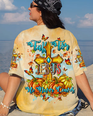 Fall For Jesus He Never Leaves Cross Women's All Over Print Shirt - Tltw2907242