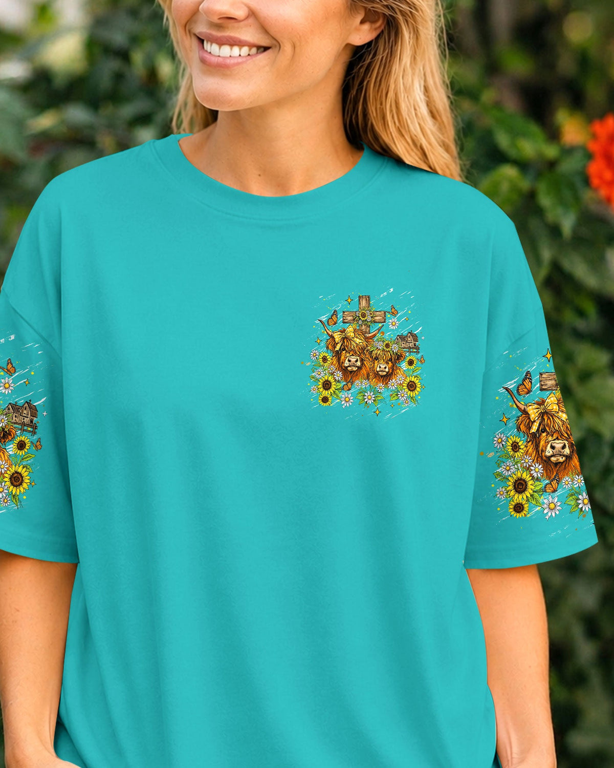 Follow The Word Cow Women's All Over Print Shirt - Tlhn1606261
