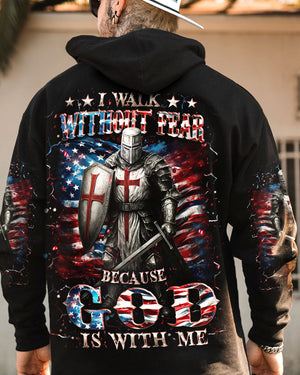I Walk Without Fear Because God Is With Me Men's All Over Print Shirt - Yhhn1909253