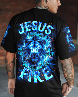Jesus Fill Me With The Holy Spirit Lion Men's All Over Print Shirt - Tlnt0610252