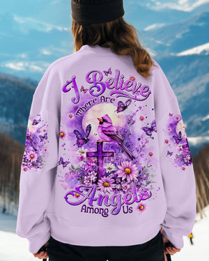 I Believe There Are Angels Among Us Cardinal Women's All Over Print Shirt - Tltw0410242