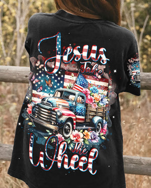 Jesus Take The Wheel Flower Women's All Over Print Shirt - Tlnt0502242