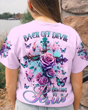 I Belong To Jesus Cross Rose Women's All Over Print Shirt - Tltr2401241