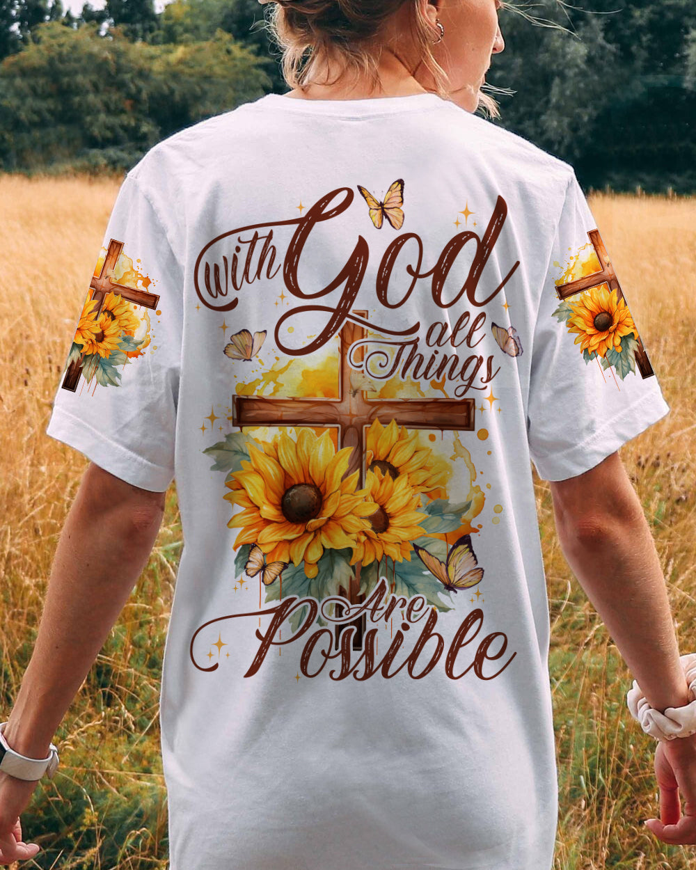 With God All Things Are Possible Women's All Over Print Shirt - Tytd2606231