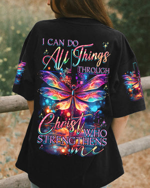 I Can Do All Things Dragonflies Women's All Over Print Shirt - Tytd2706232