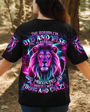 The Reason I’m Old And Wise Lion Women's All Over Print Shirt - Tlnt2212252