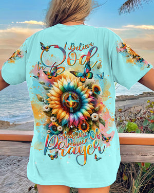 I Believe In God Sunflower Women's All Over Print Shirt - Tlnt1512234