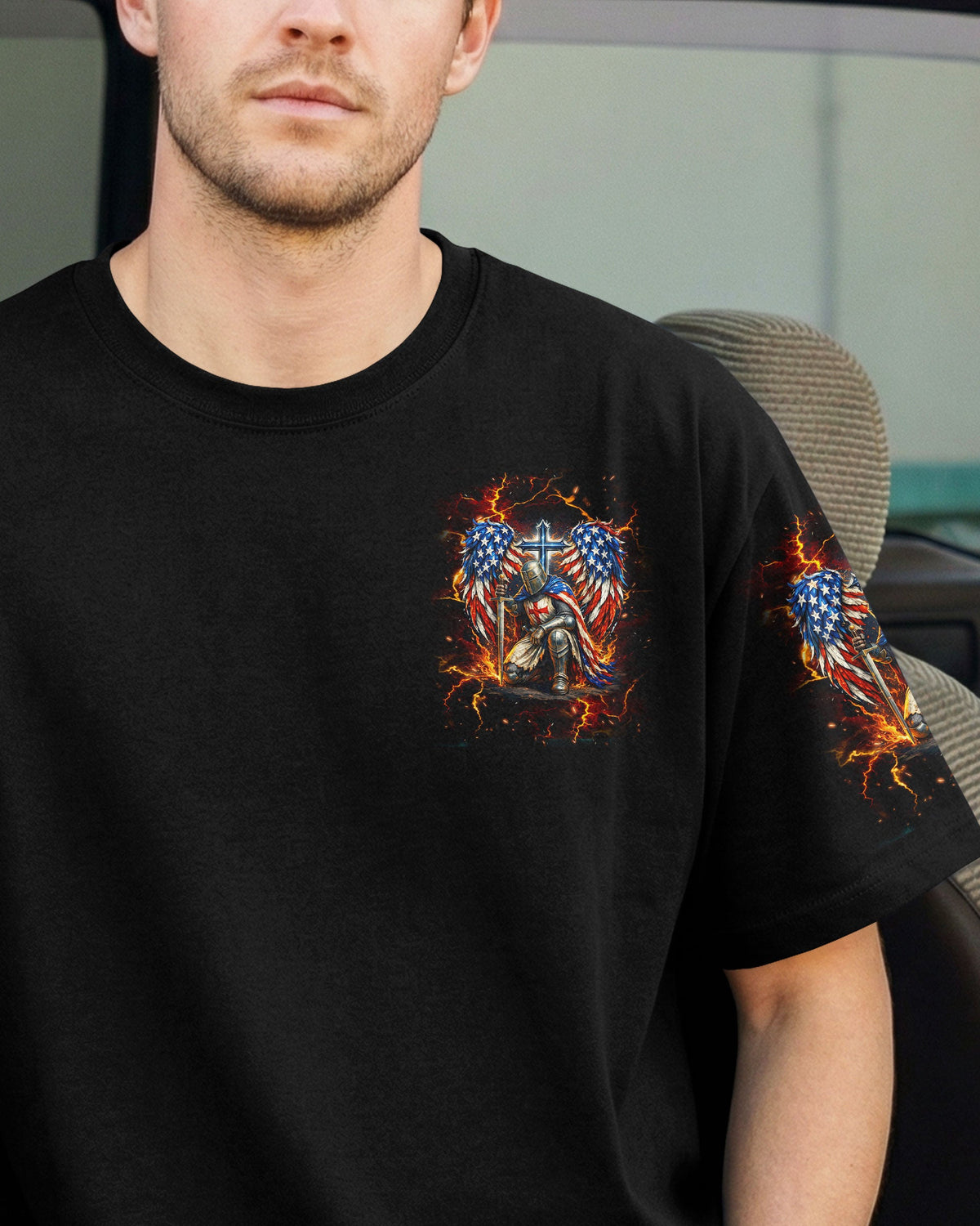 I'm A Warrior Of God Wings Men's All Over Print Shirt - Tlnt3003261