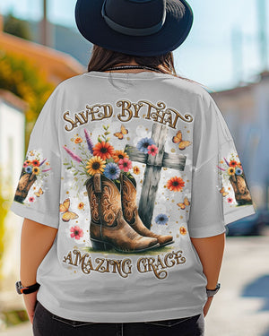 Saved By That Amazing Grace Women's All Over Print Shirt - Tltr1803253