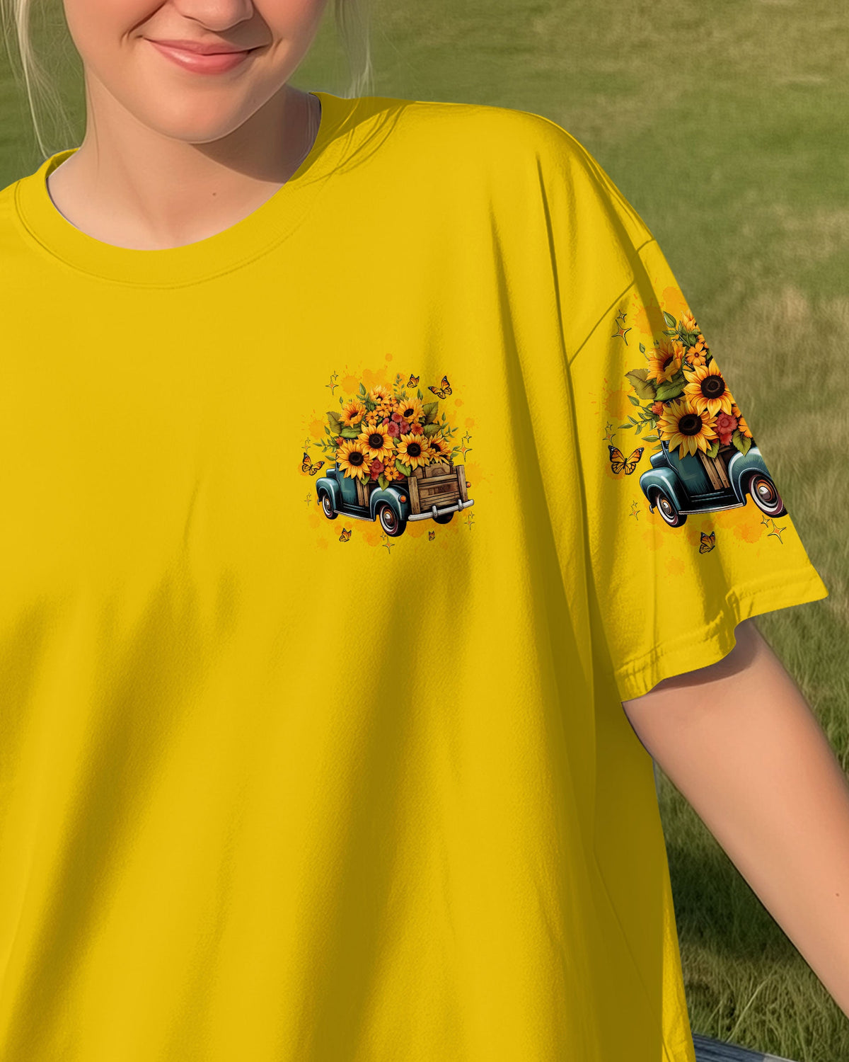 I'm Blunt Because God Rolled Me That Way Sunflower Truck Women's All Over Print Shirt - Tltw0312254