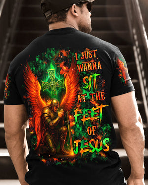 I Just Wanna Sit At The Feet Of Jesus Warrior Men's All Over Print Shirt - Tltr1009251
