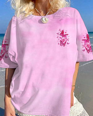 Faith Hope Love Breast Cancer Women's All Over Print Shirt - Yhlt0708253