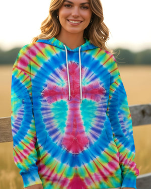 Colorful Swirl Cross Women's All Over Print Shirt - Yhhn0601263