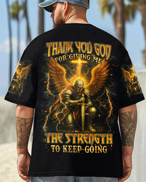 Thank You God Warrior Men's All Over Print Shirt - Yhhn1604252