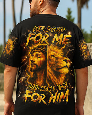 He Died For Me Men's All Over Print Shirt - Yhhn2404253