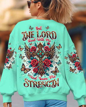 Lord Stood With Me Cross Rose Women's All Over Print Shirt - Tltw1208244