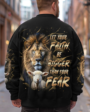 Let Your Faith Be Bigger Than Your Fear Lion Men's All Over Print Shirt - Tltr2908253