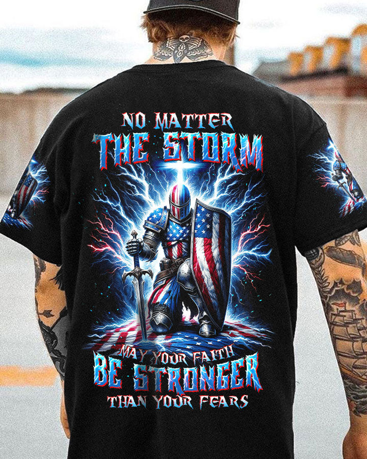 No Matter The Storm Warrior Men's All Over Print Shirt - Tltw1512233
