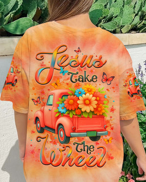 Jesus Take The Wheel Women's All Over Print Shirt - Yhlt2104253