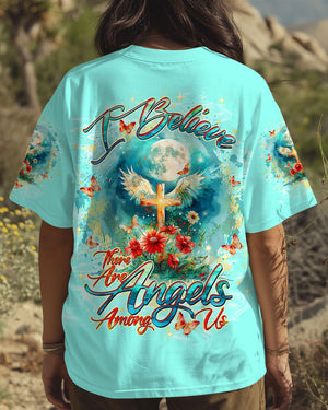 I Believe There Are Angels Among Us Women's All Over Print Shirt - Tltw1203254
