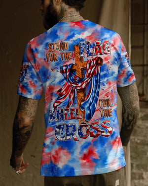 Stand For The Flag Kneel For The Cross Men's All Over Print Shirt - Tlhg0306263