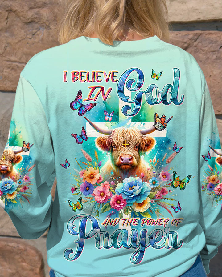 I Believe In God Cow Women's All Over Print Shirt - Tltw2011233