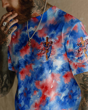 Stand For The Flag Kneel For The Cross Men's All Over Print Shirt - Tlhg0306263