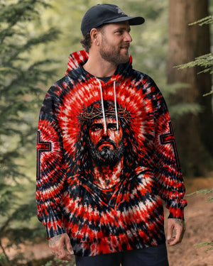 Jesus Halo Of Faith Red & Black Swirl Men's All Over Print Shirt - Tltw0603261
